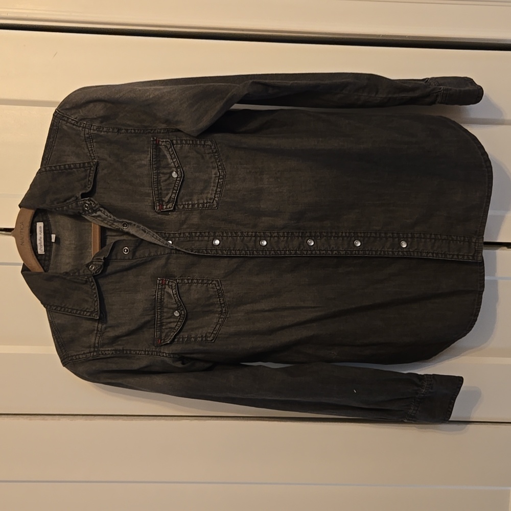 Charlotte Russe long sleeve demin shirt